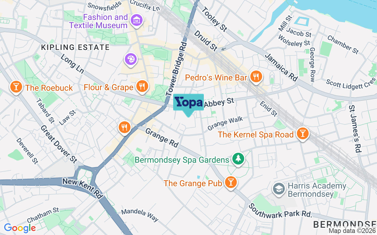 Map showing the location of SE1 3ED