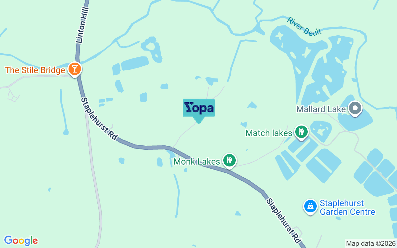 Map showing the location of TN12 9BN