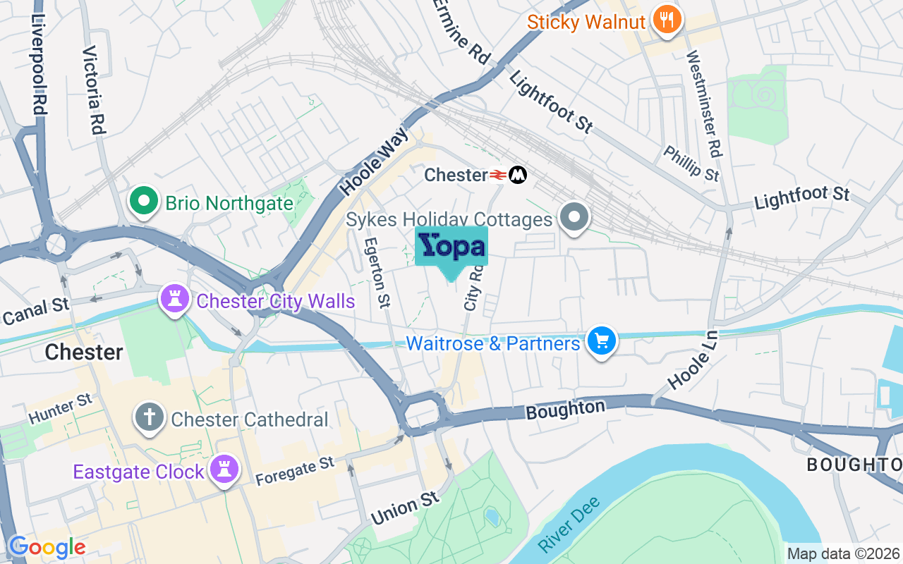 Map showing the location of CH1 3BR