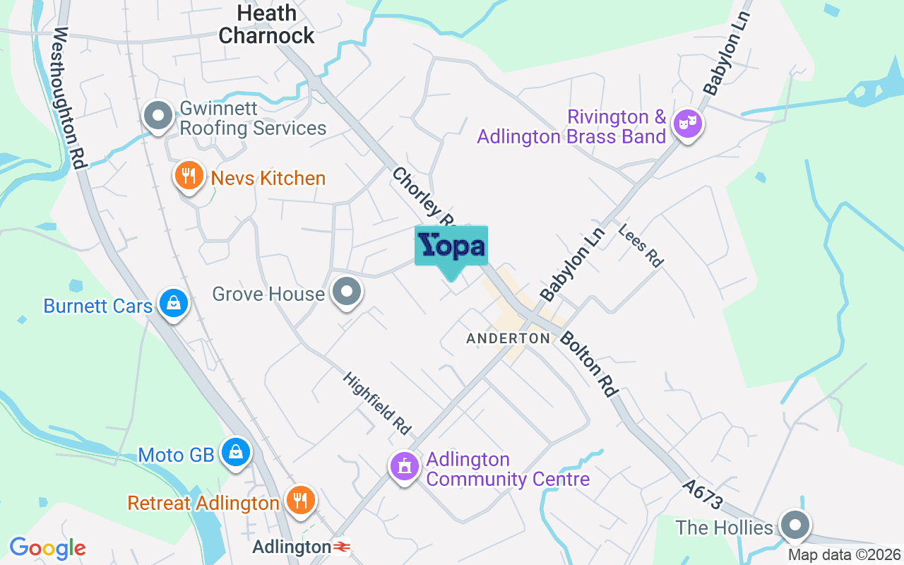 Map showing the location of PR6 9NB