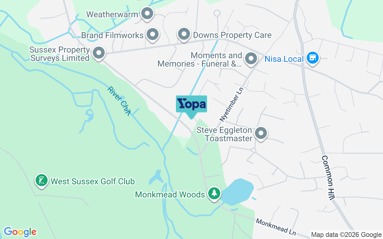 Map showing the location of RH20 2NG