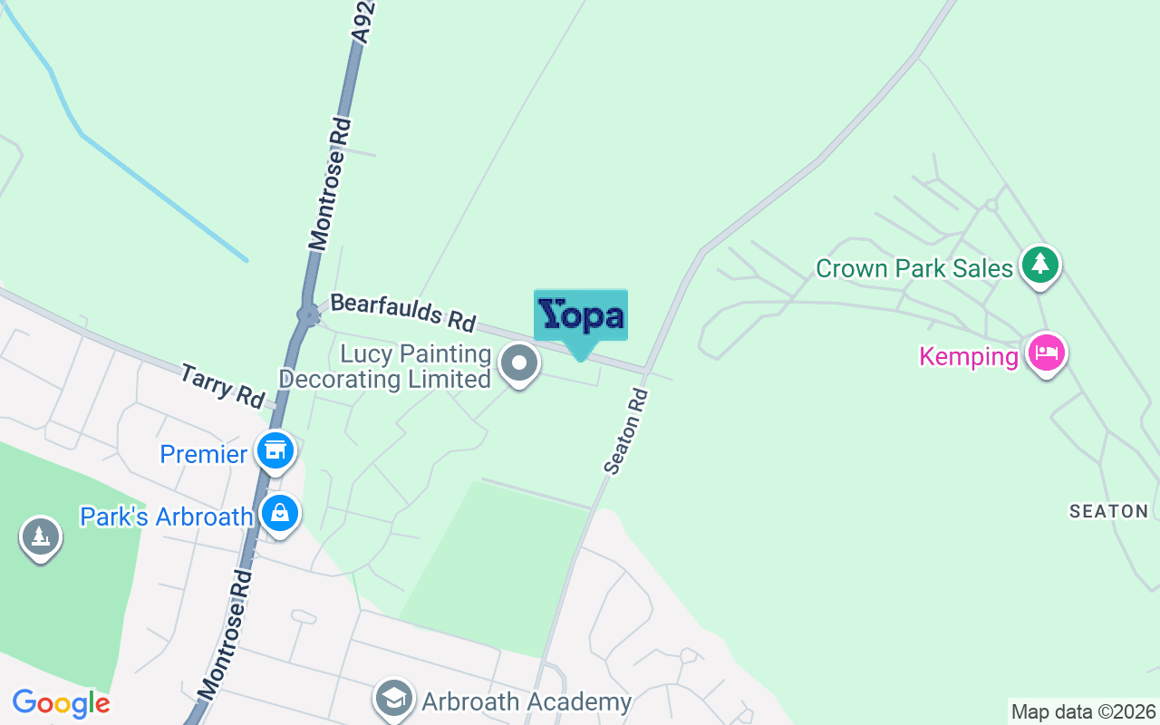 Map showing the location of DD11 5LF