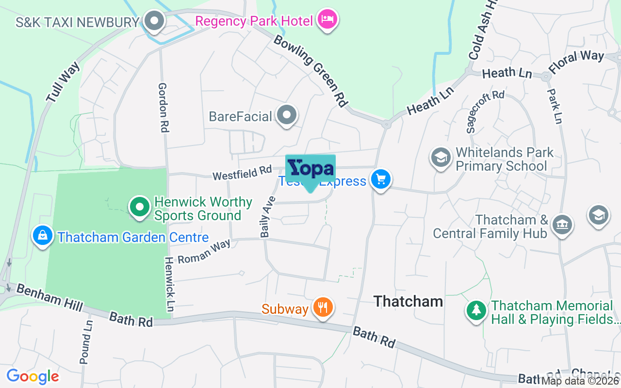 Map showing the location of RG18 3EH