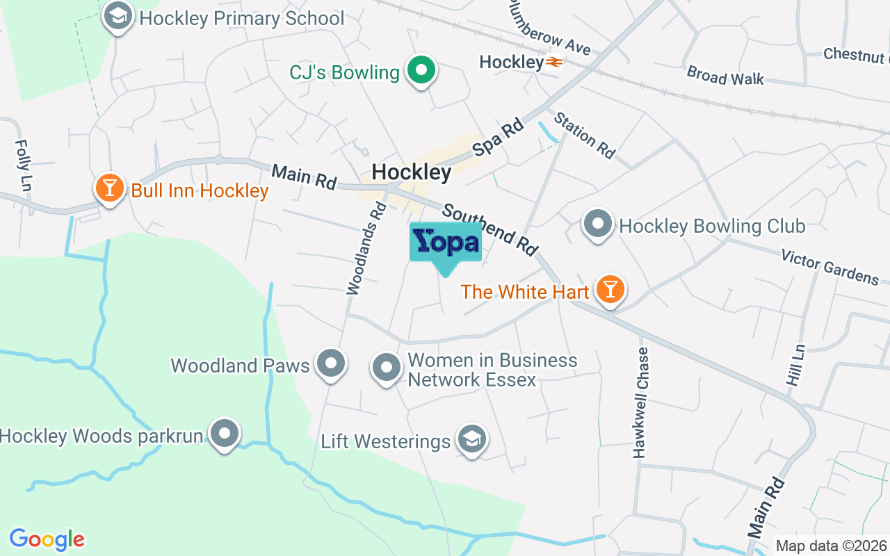 Map showing the location of SS5 4PX
