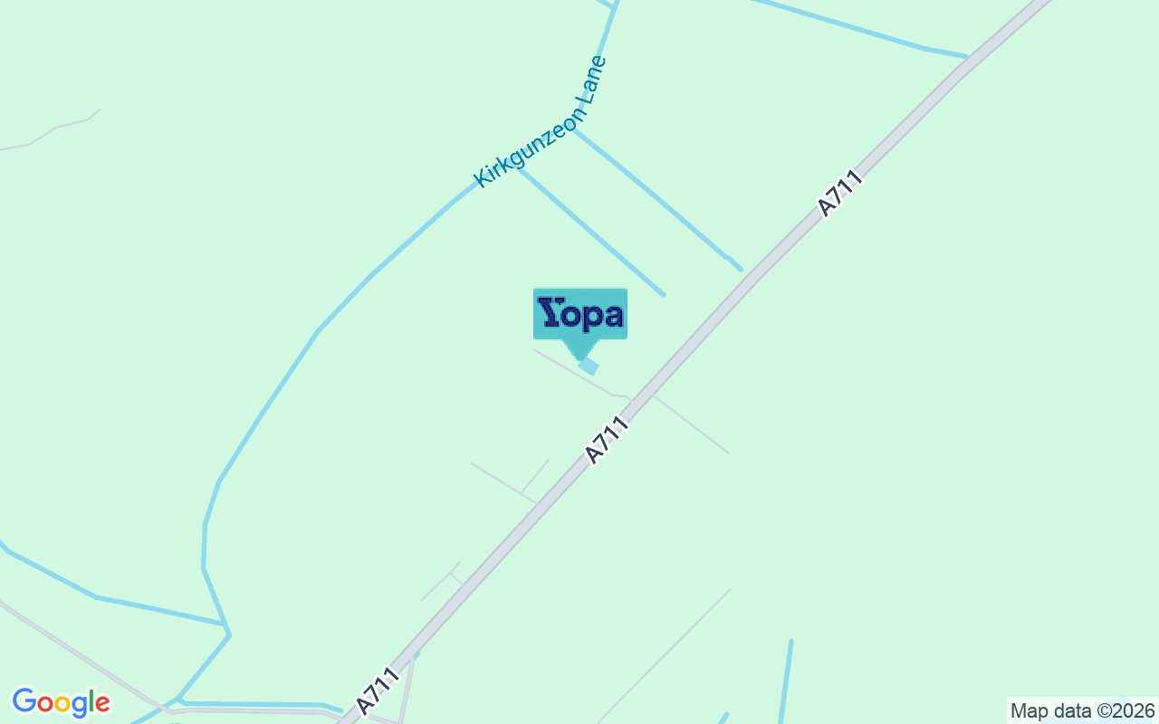 Map showing the location of DG2 8PE