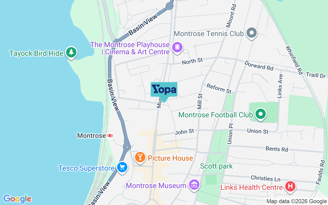 Map showing the location of DD10 8JX