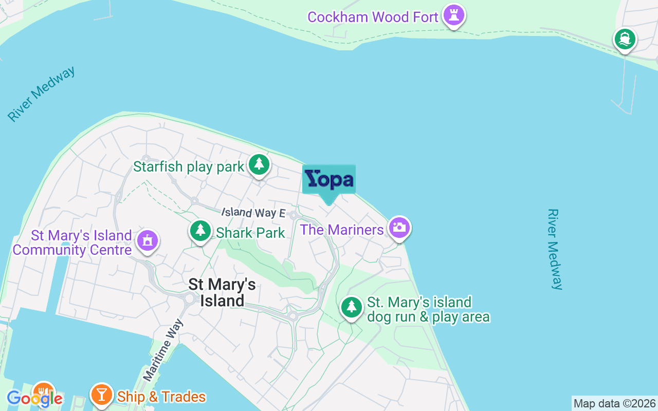 Map showing the location of ME4 3NR