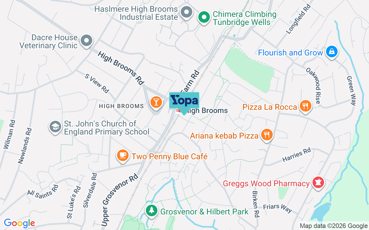 Map showing the location of TN2 3AR