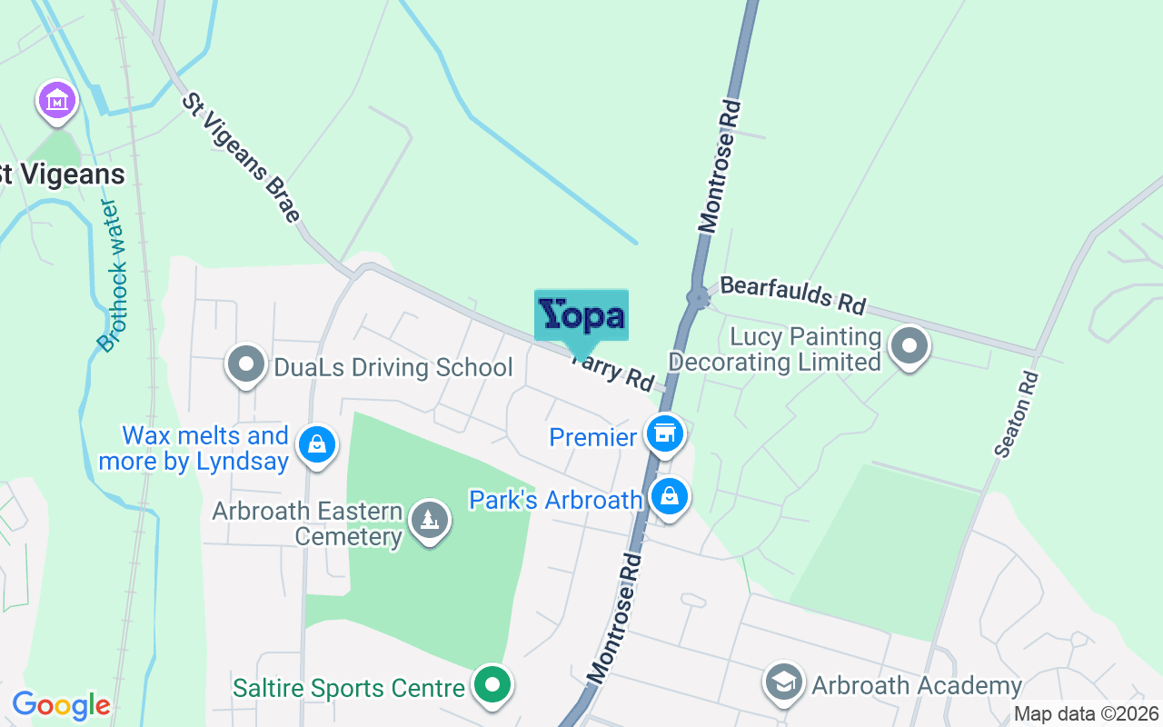 Map showing the location of DD11 4BD