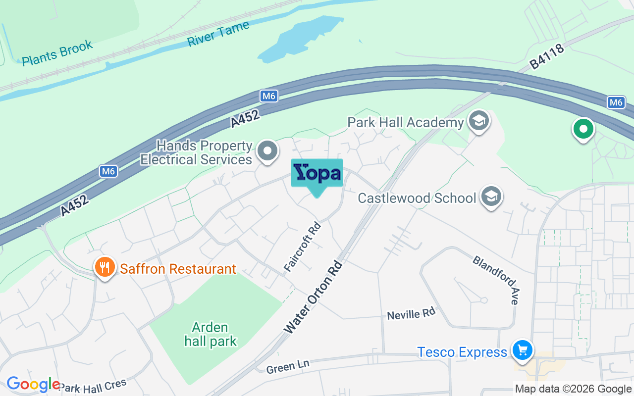 Map showing the location of B36 9TU