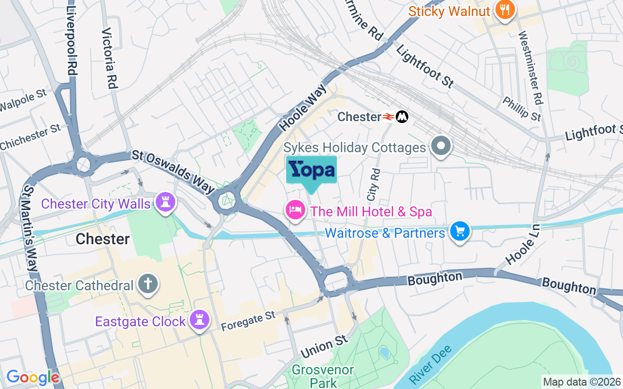 Map showing the location of CH1 3ND