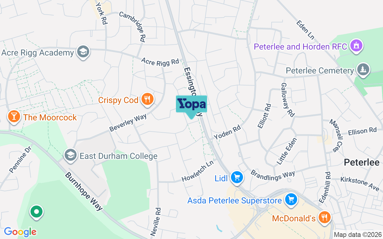 Map showing the location of SR8 2AP