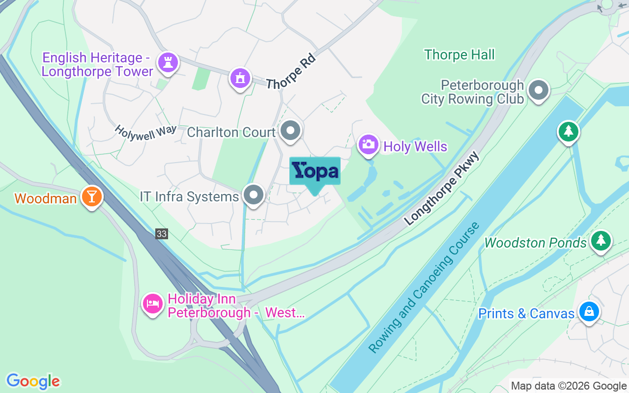 Map showing the location of PE3 6SL