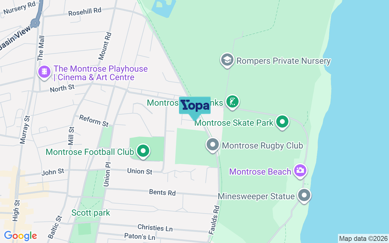 Map showing the location of DD10 8SL
