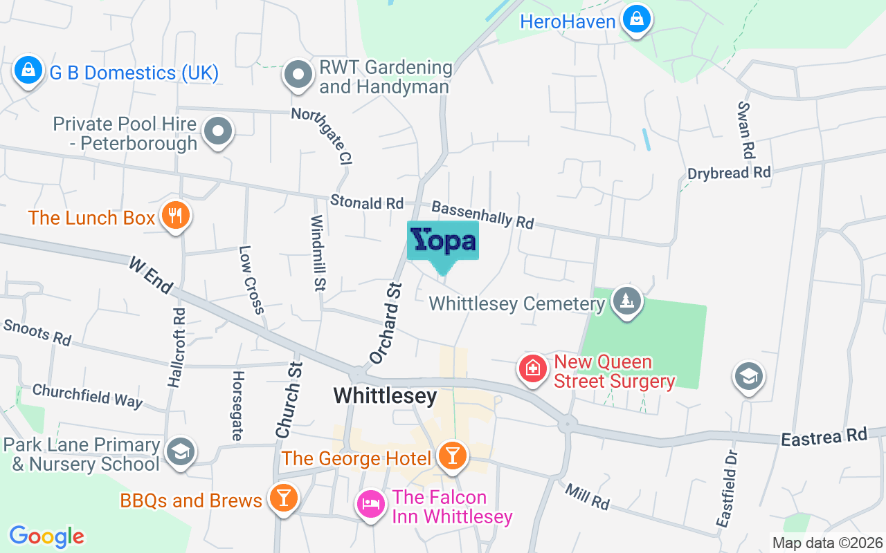 Map showing the location of PE7 1QQ