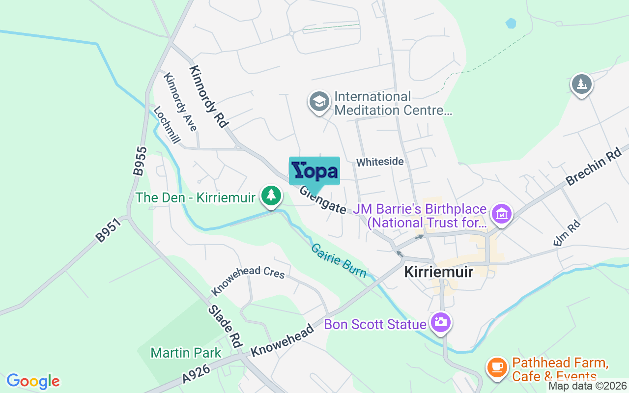 Map showing the location of DD8 4JG