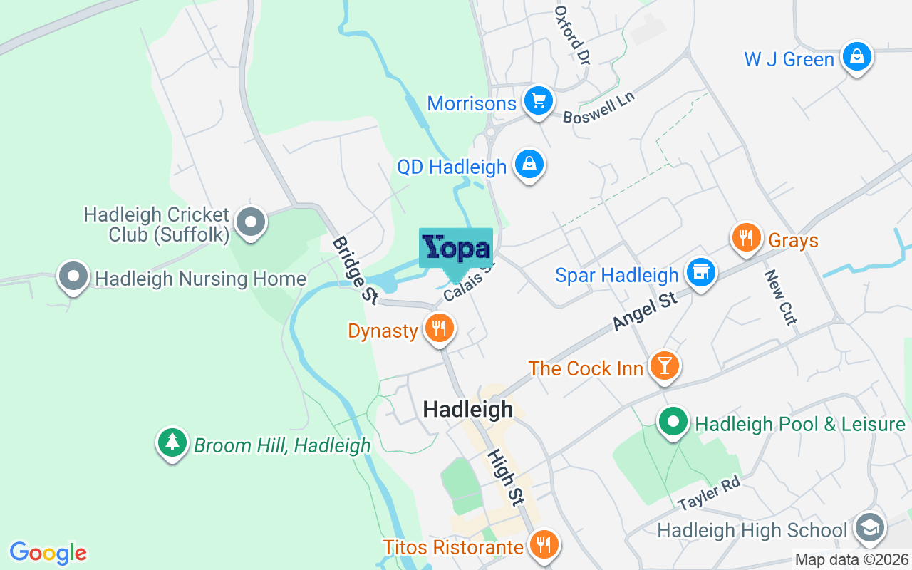 Map showing the location of IP7 5EW