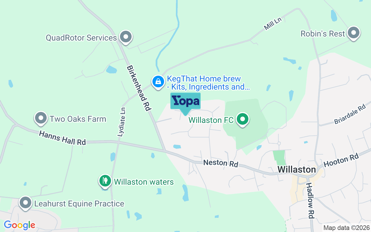 Map showing the location of CH64 2UX