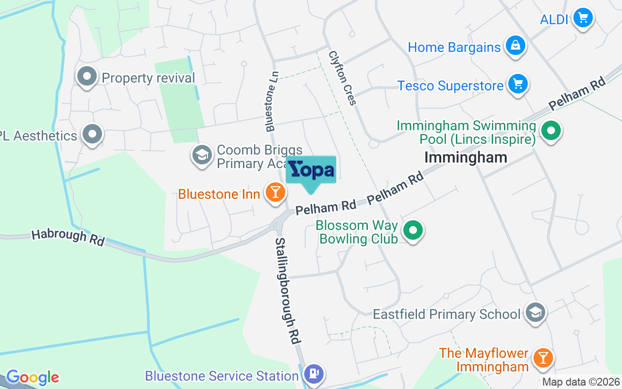 Map showing the location of DN40 1PY