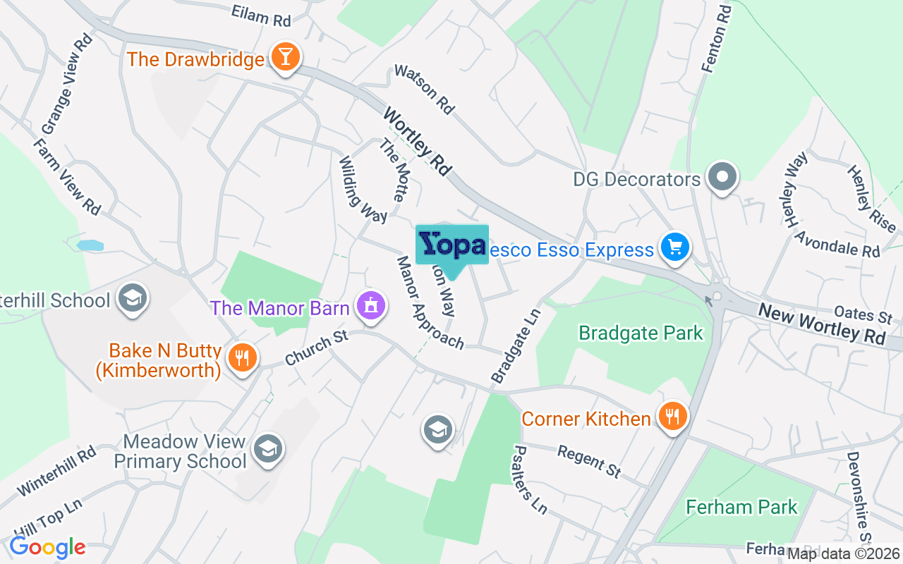 Map showing the location of S61 1QB