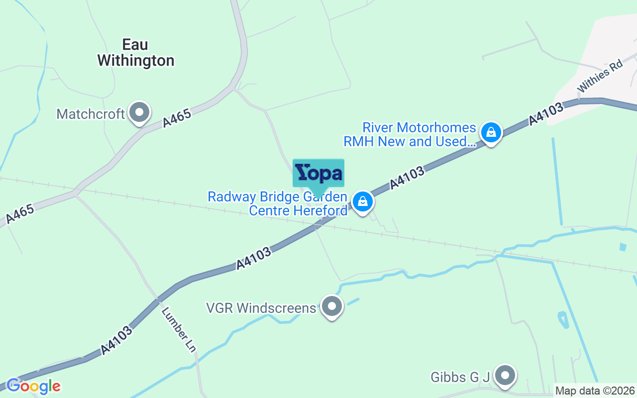 Map showing the location of HR1 3NE
