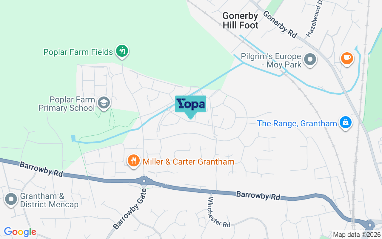 Map showing the location of NG31 8UJ