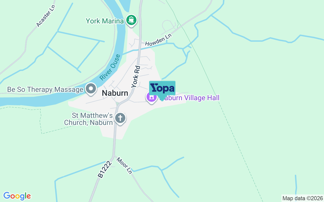 Map showing the location of YO19 4RS