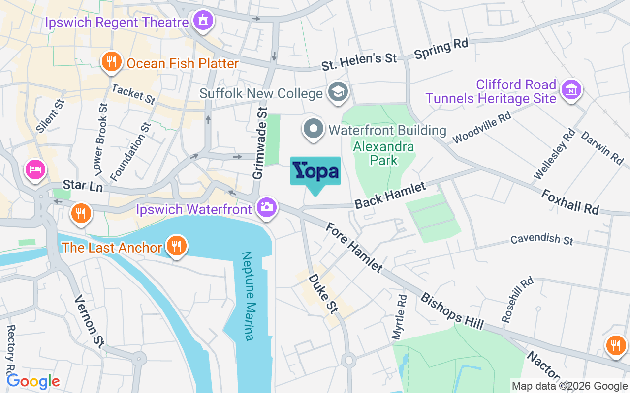 Map showing the location of IP3 8AH