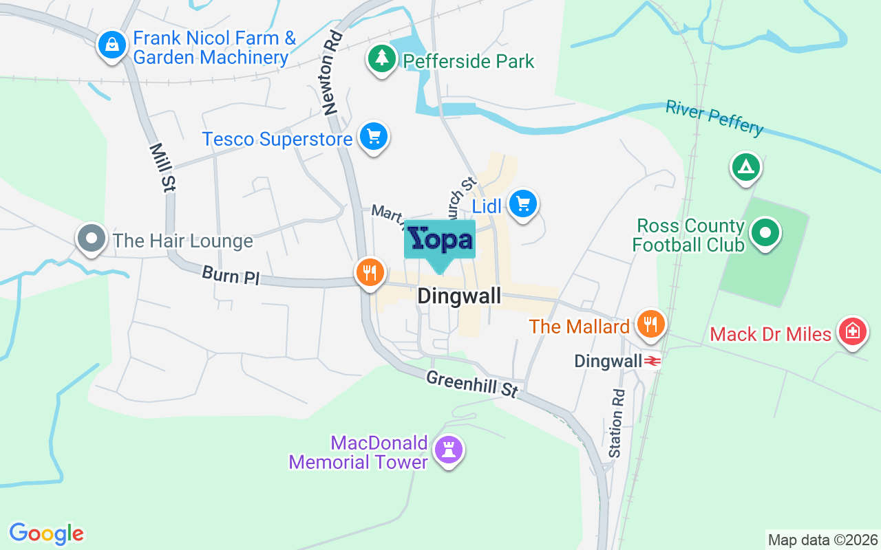 Map showing the location of IV15 9SQ