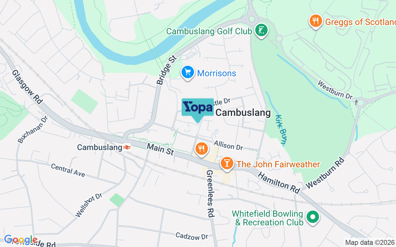 Map showing the location of G72 7HS