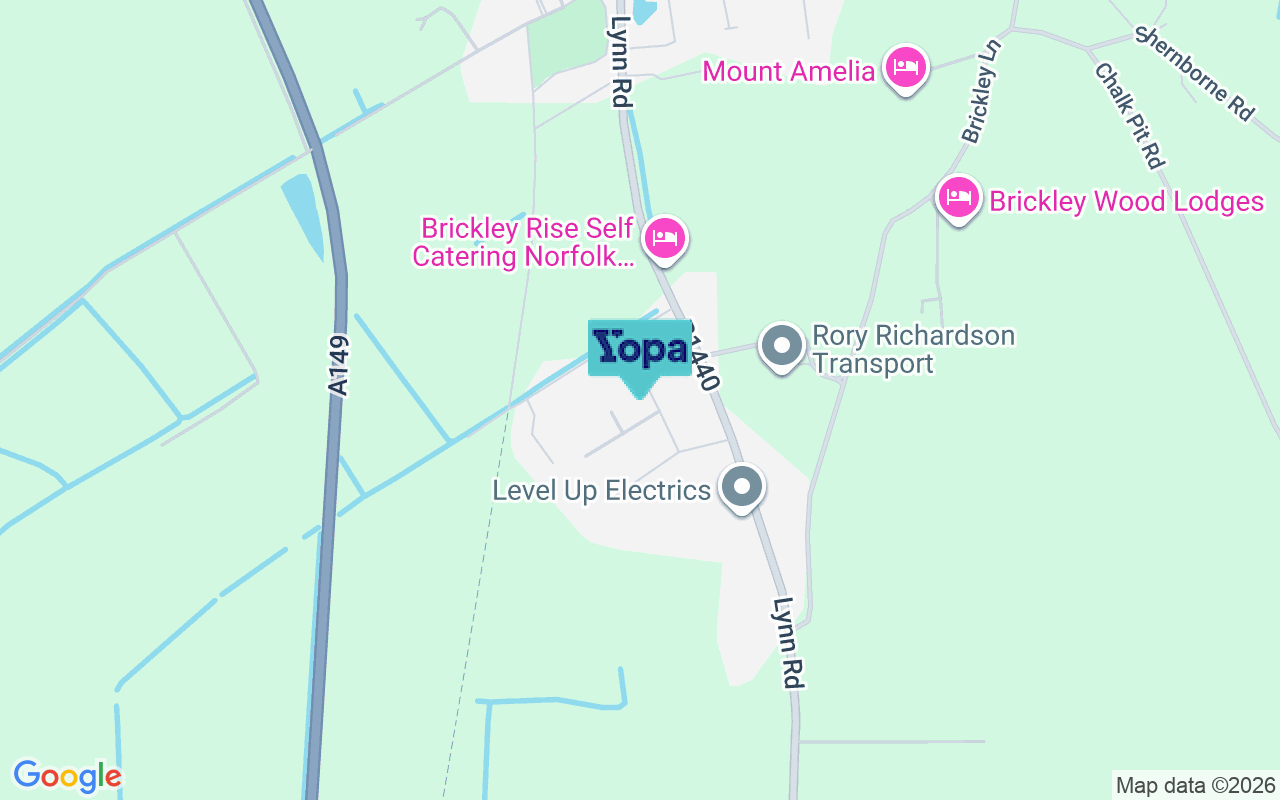 Map showing the location of PE31 6NJ