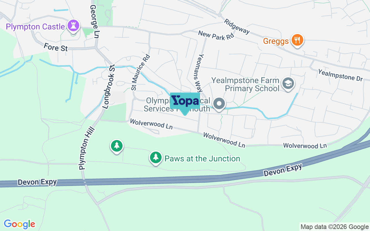 Map showing the location of PL7 1NZ