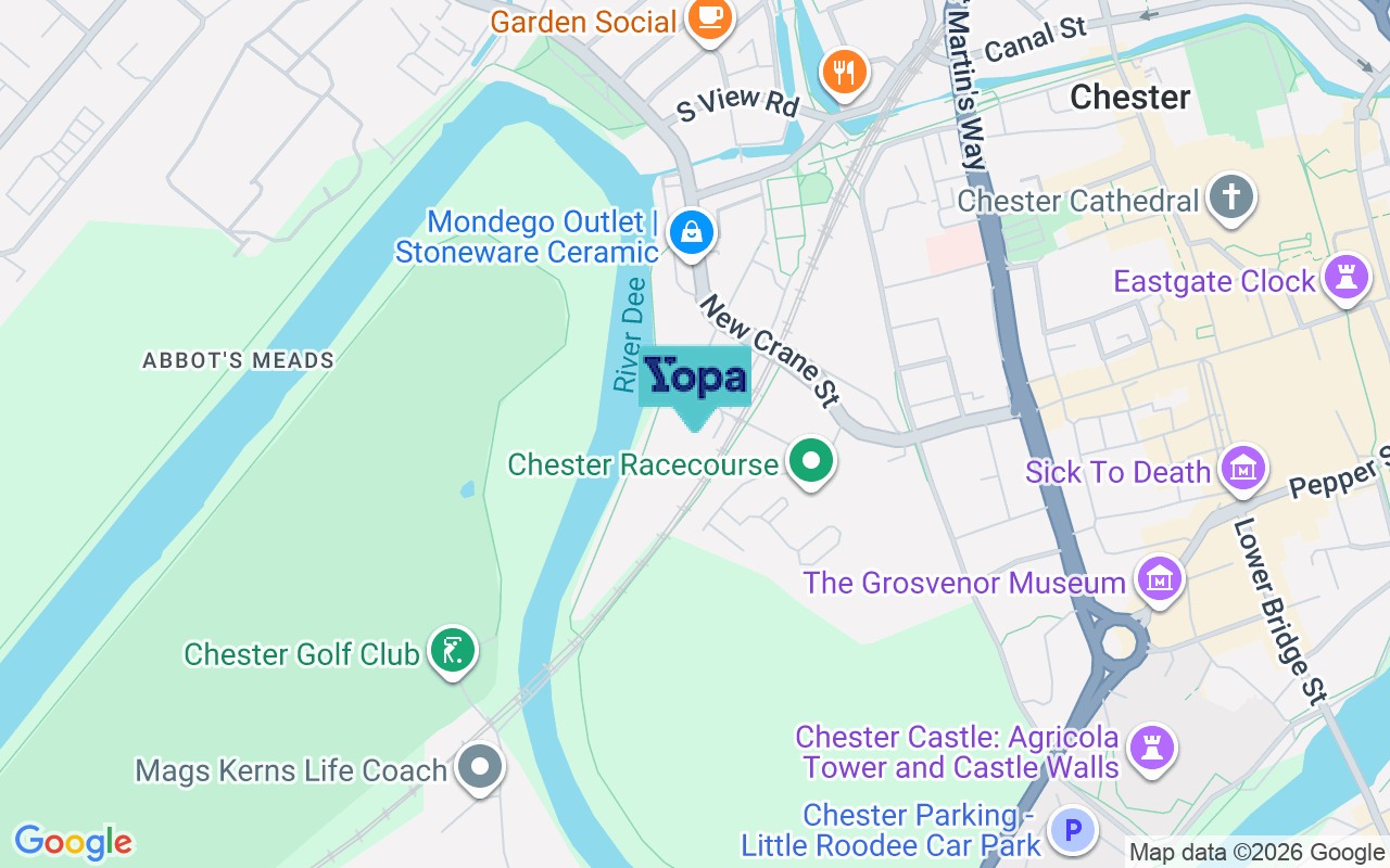 Map showing the location of CH1 4LW