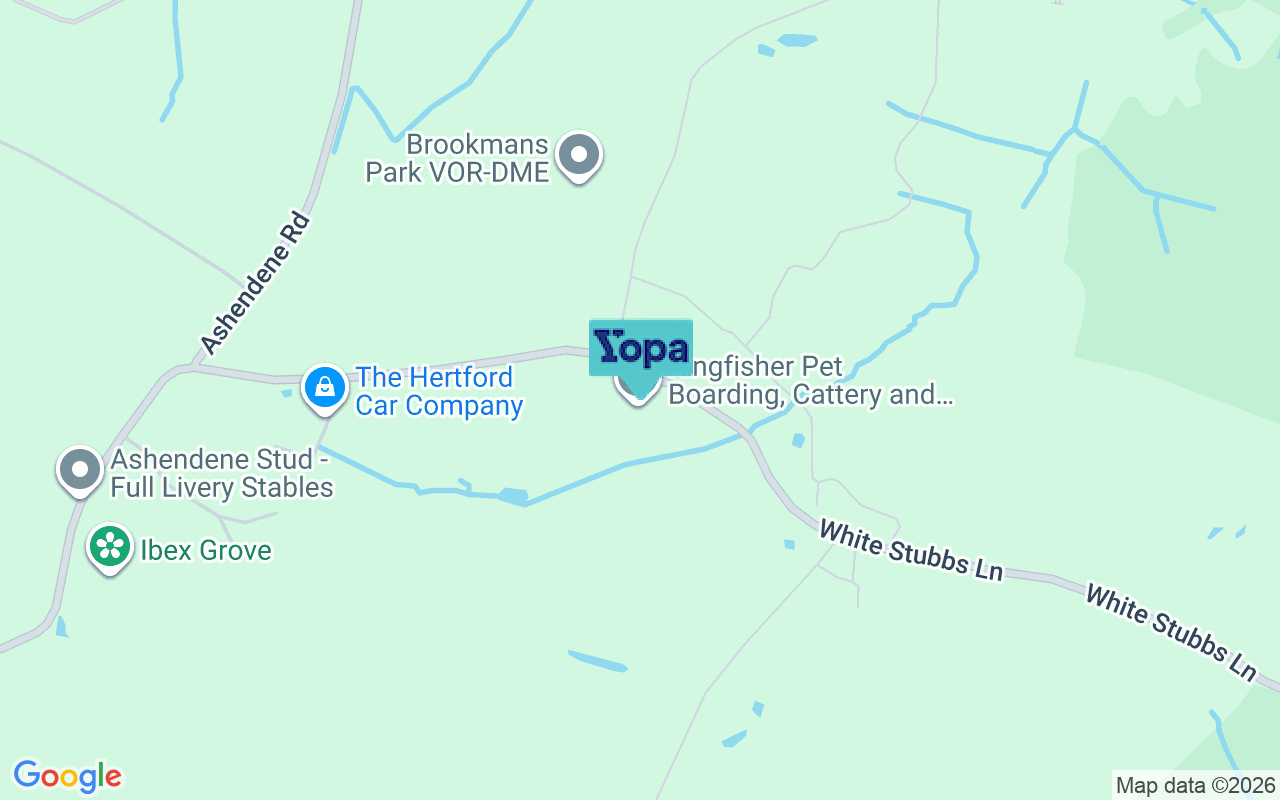 Map showing the location of SG13 8QA