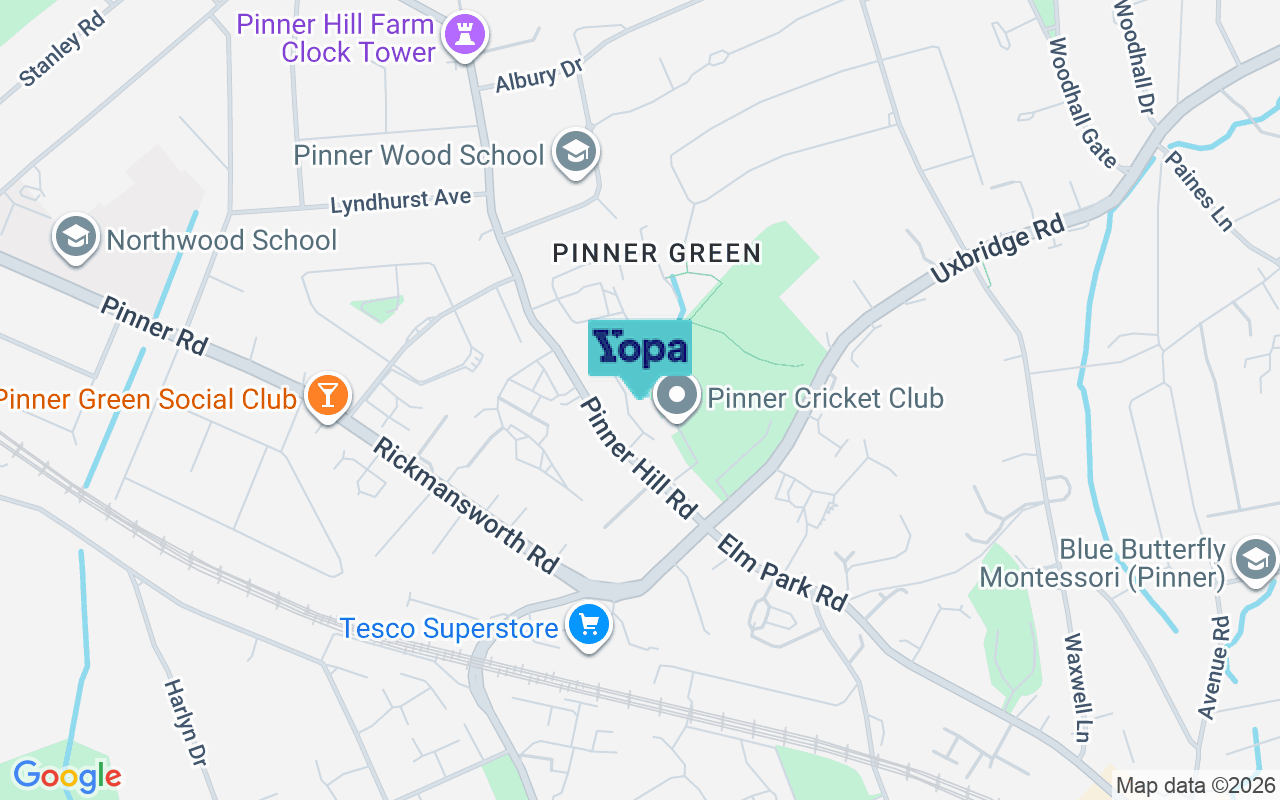 Map showing the location of HA5 3SY