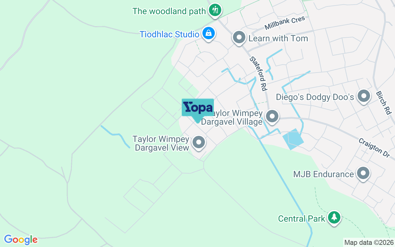 Map showing the location of PA7 5SJ