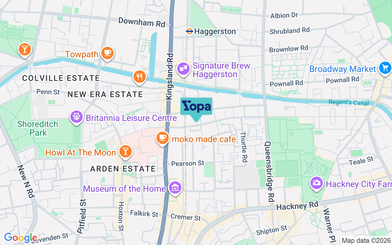 Map showing the location of E2 8GF