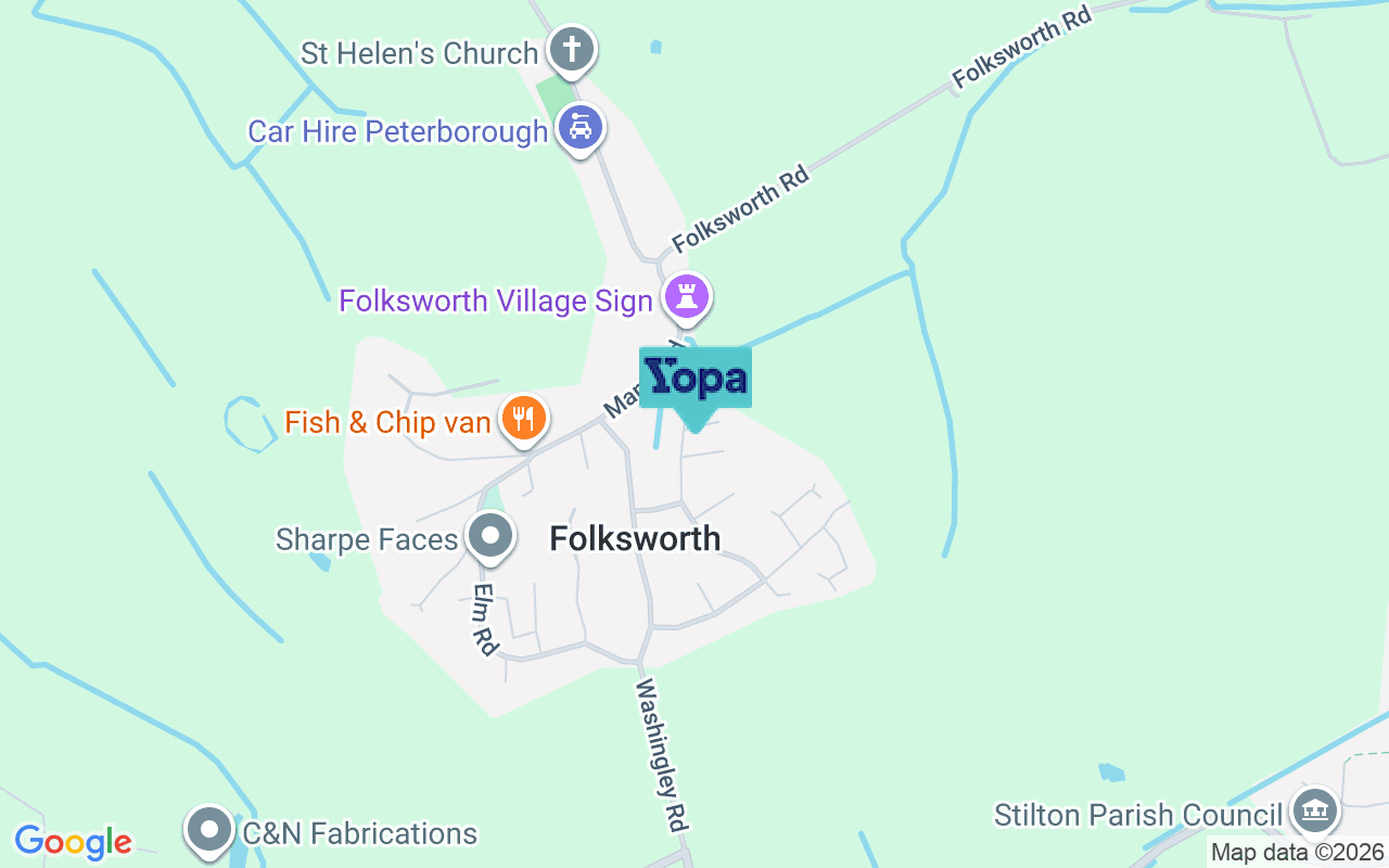 Map showing the location of PE7 3SF