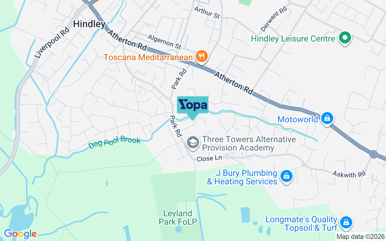 Map showing the location of WN2 3RW