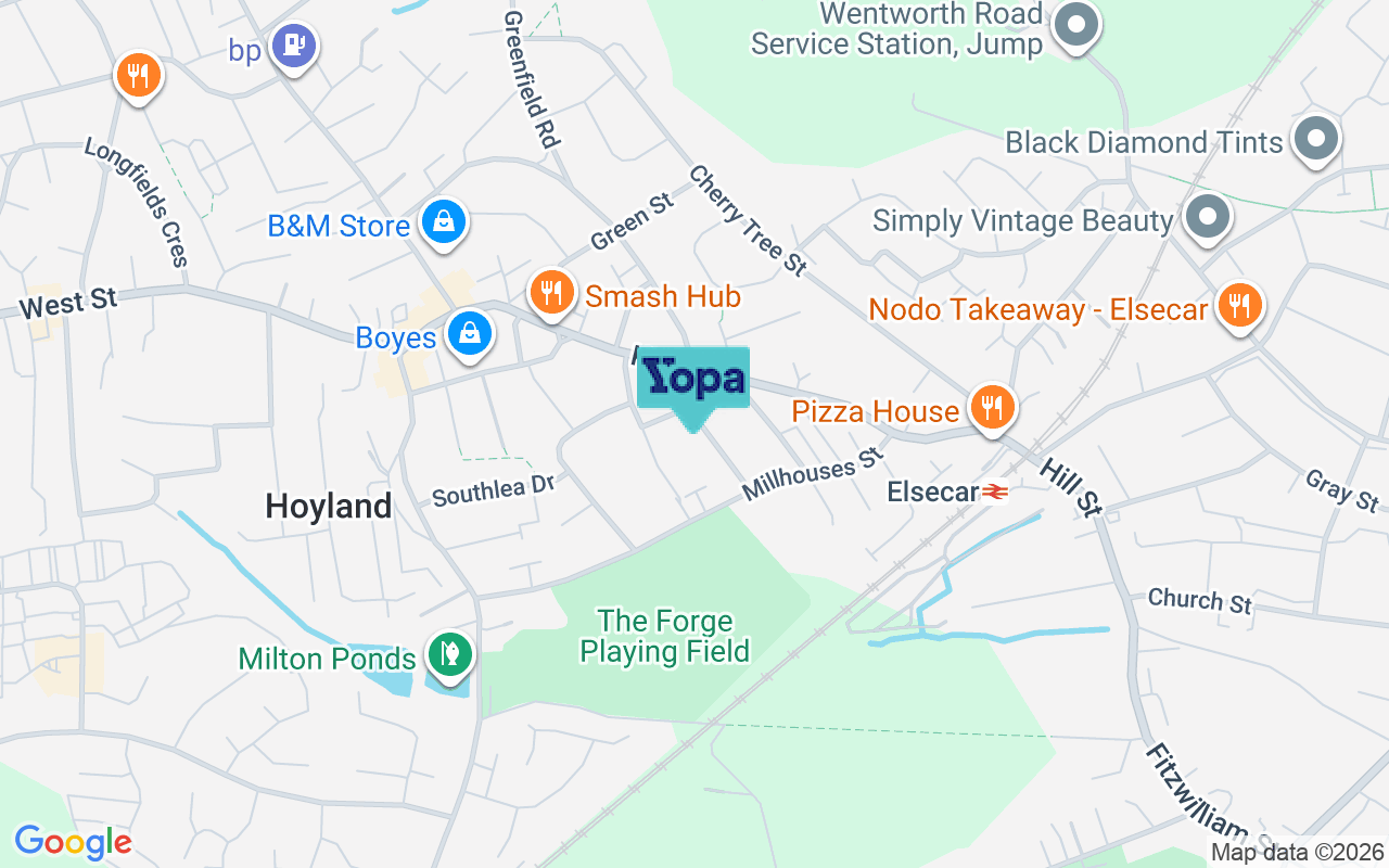 Map showing the location of S74 9LF