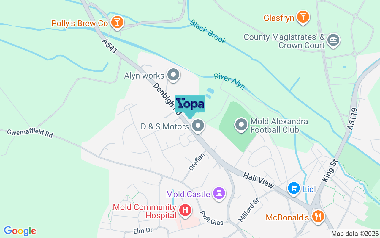 Map showing the location of CH7 1DA