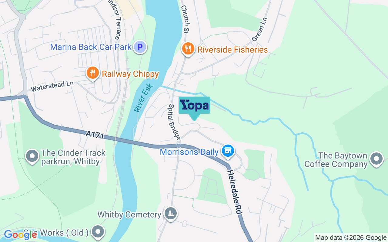Map showing the location of YO22 4ED
