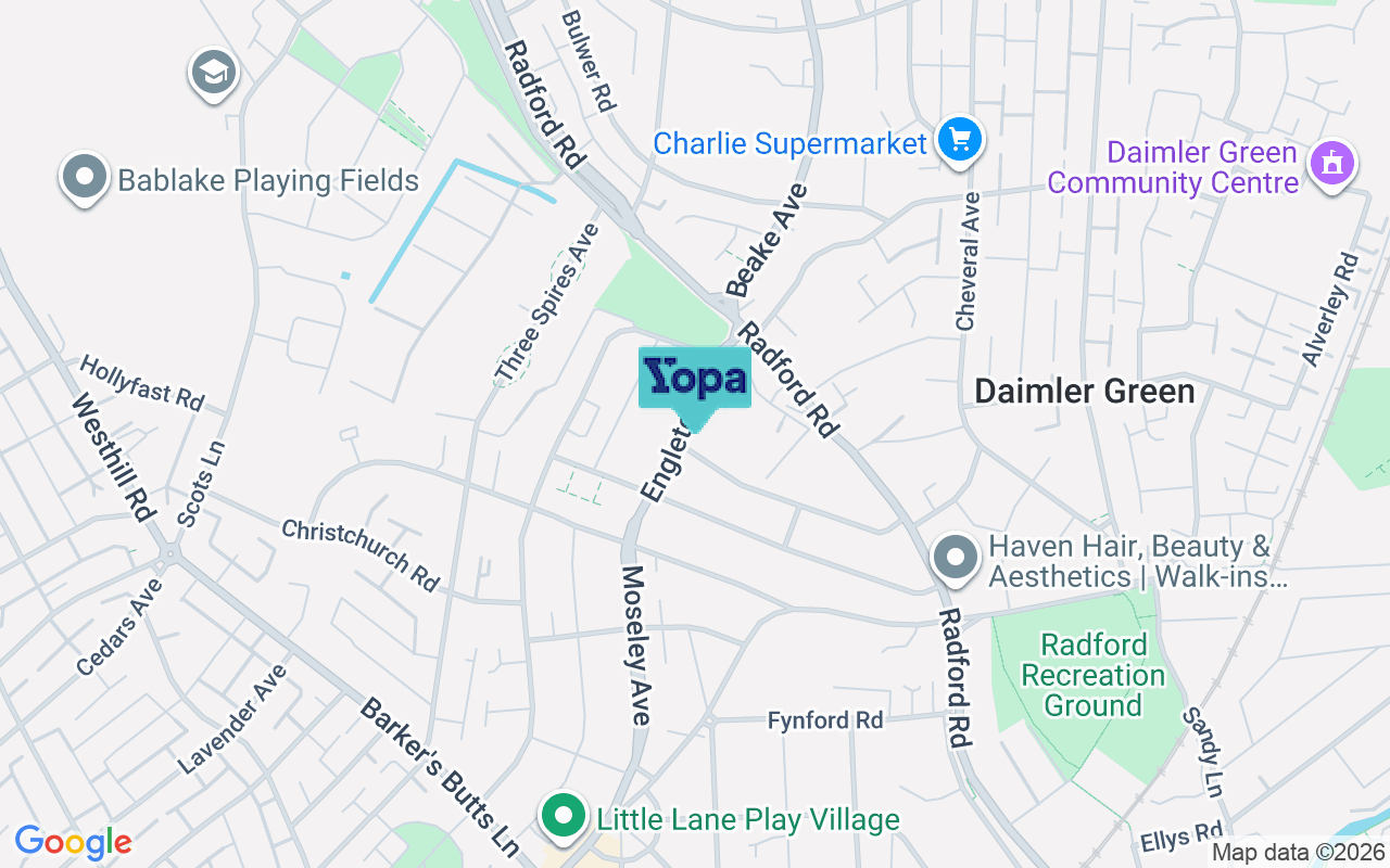 Map showing the location of CV6 1JF