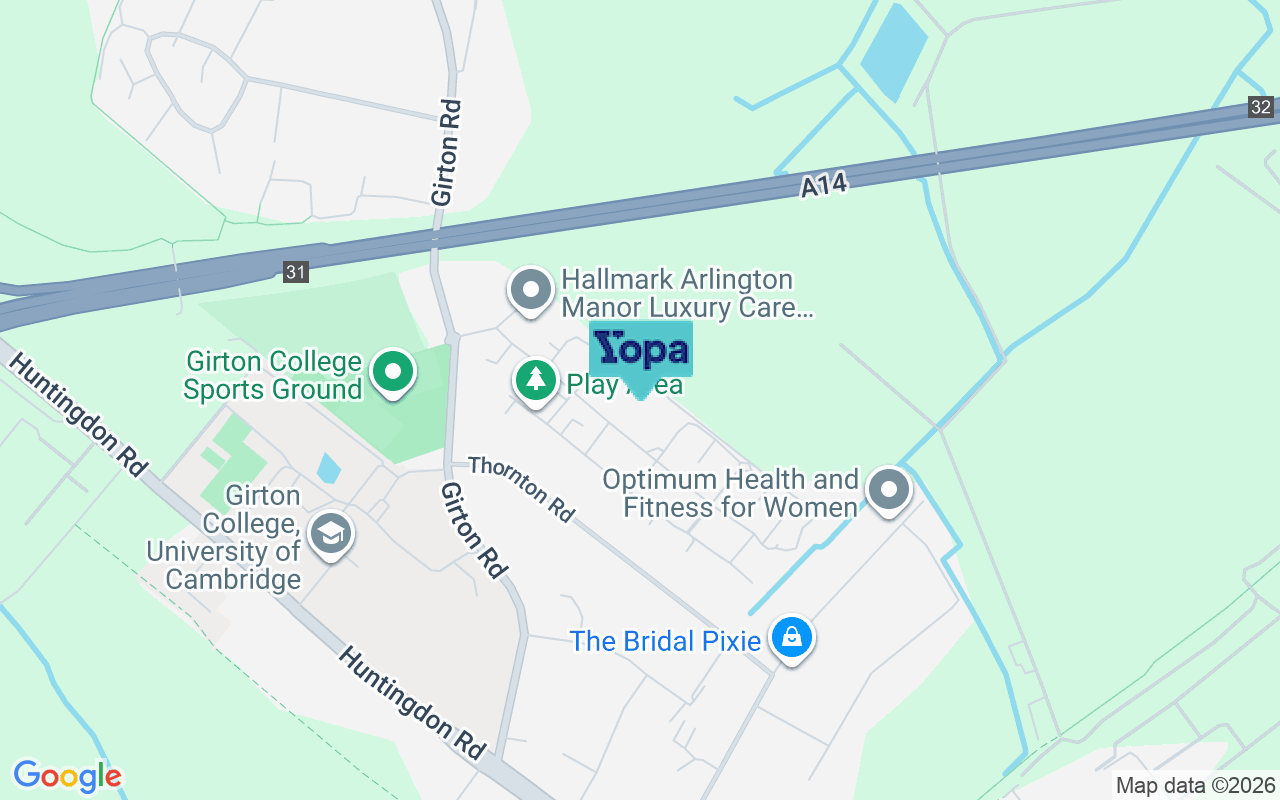 Map showing the location of CB3 0GQ