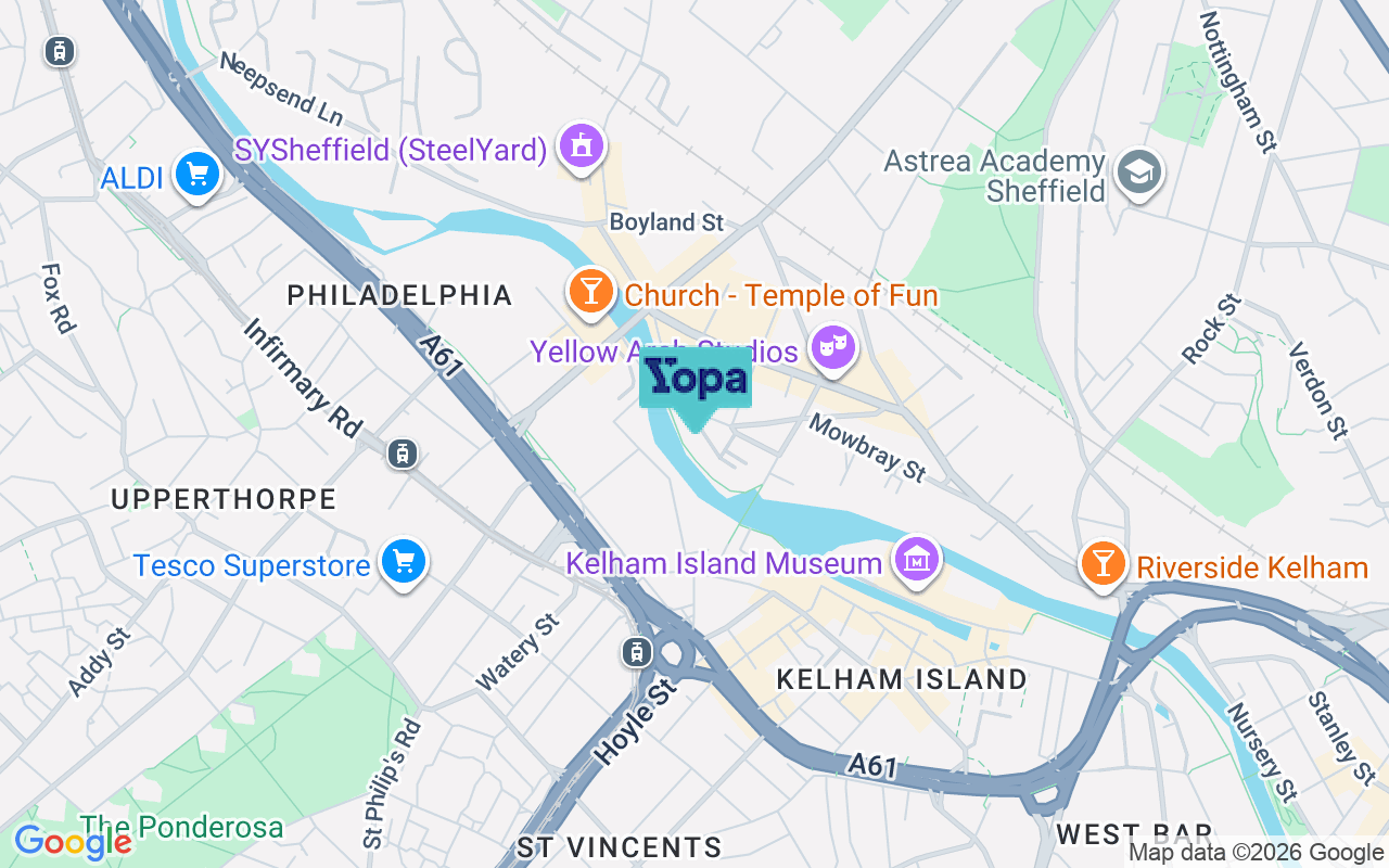 Map showing the location of S3 8BJ