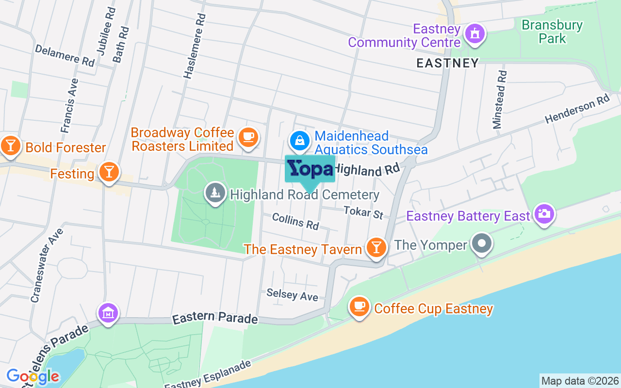 Map showing the location of PO4 9PB