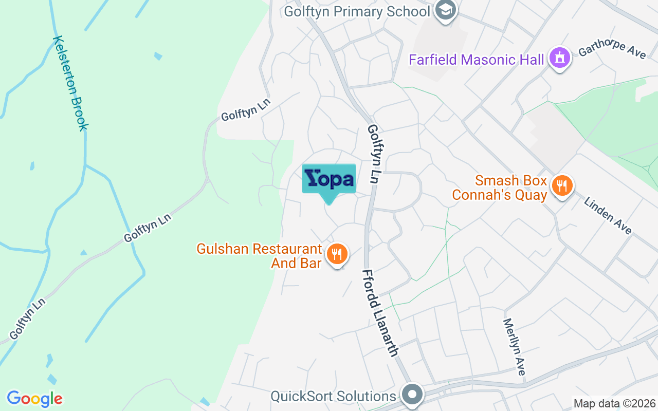 Map showing the location of CH5 4RL
