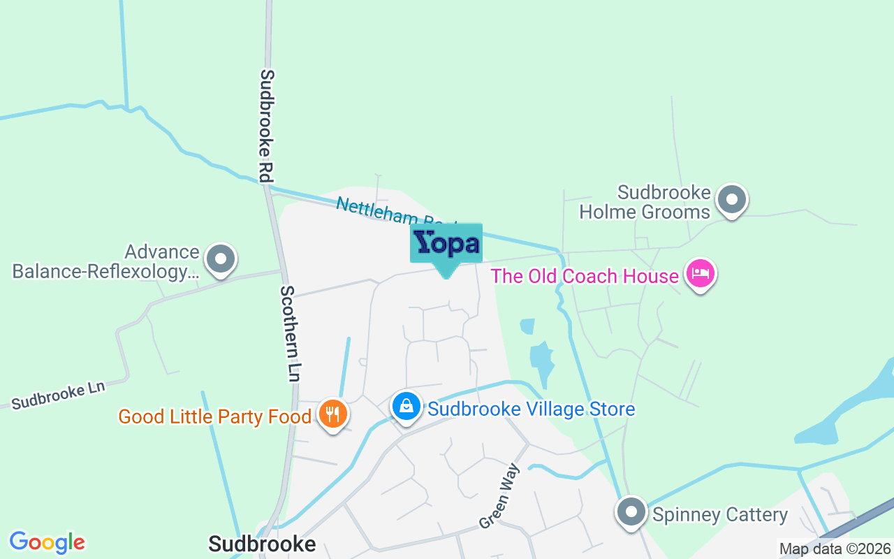 Map showing the location of LN2 2FB
