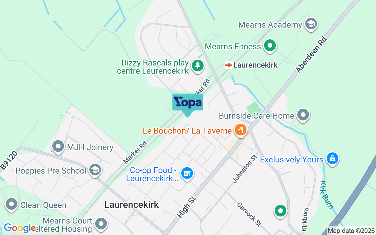 Map showing the location of AB30 1GB