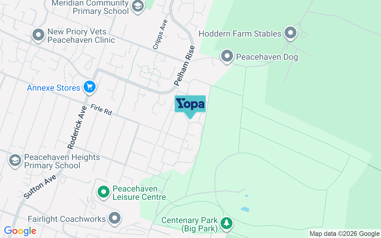Map showing the location of BN10 8FP